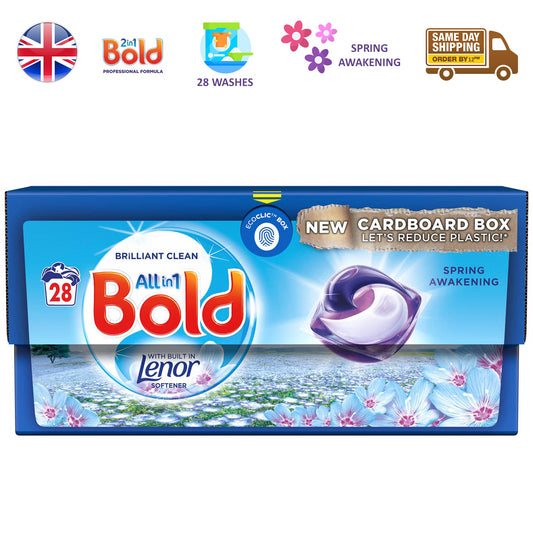 Bold All In 1 Pods Washing Detergent Tablets Capsules Spring Awakening 28 Washes