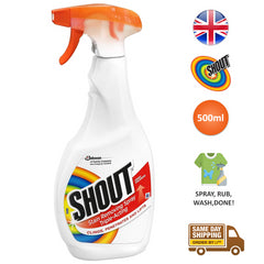 Shout Laundry Stain Remover Spray Fabric Dirt Grease Cleaner 500ml