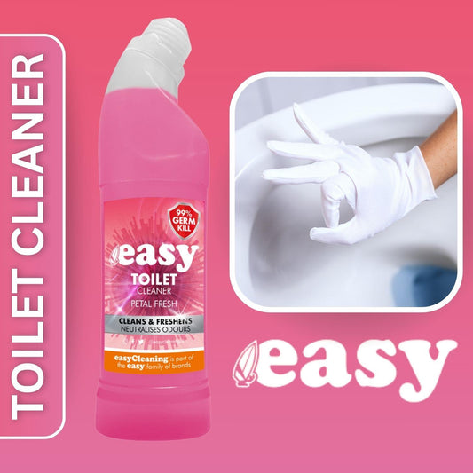 Easy Toilet Cleaner Petal Fresh Thick Liquid Gel Formula Odour Neutralising 750m