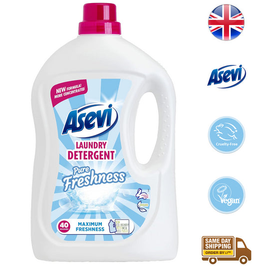 Asevi Liquid Laundry Detergent Cloth Fabric Stain Remover Pure Freshness 2.28L