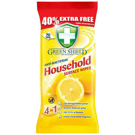 Green Shield Household Surface Cleaning Wipes Dirt Cleaner 70S