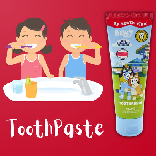 Bluey Strawberry Children Fluoride Toothpaste Oral Dental Care