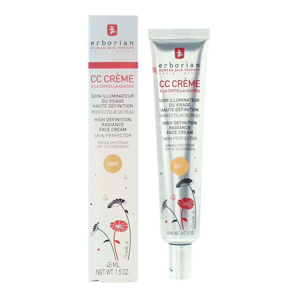 Erborian CC Creme Spf 25 Dore High Definition Radiance Face Cream 45ml
