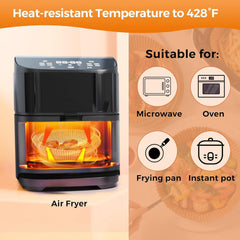 Air Fryer Disposable Non-Stick Baking Steamer Liner Paper Parchment Round 50Pcs