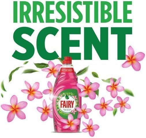 Fairy Washing Up Liquid Kitchen Dish Grease Cleaner Remover Pink Jasmine 1015ml