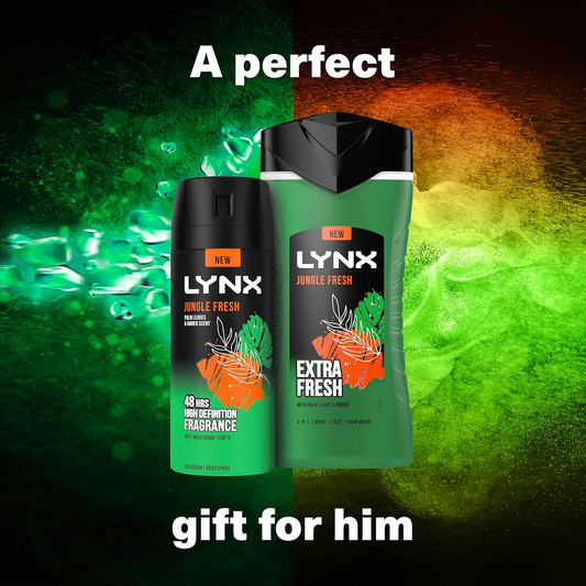 Lynx Jungle Fresh The Sidekick Body Wash & Spray Duo Gift Set For Him