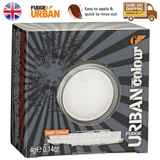 Fudge Urban Colour Hair Chalk Vibrant Iced White Temporary Pastel Shades 4G