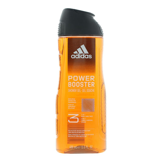 Adidas Power Booster 3 in 1 Shower Gel for Mens 400ml