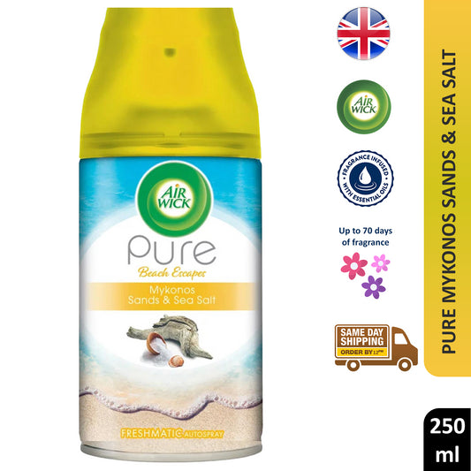 Air Wick Freshmatic Refills Automatic Spray Home Freshener Sands Sea Salt 250ml