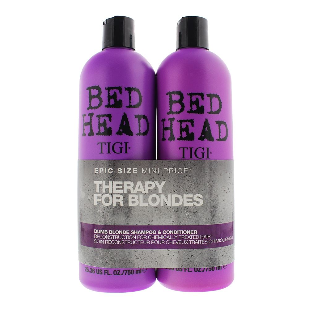 Tigi Bed Head Dumb Blonde Shampoo & Conditioner for Womens 750ml Duo Pack