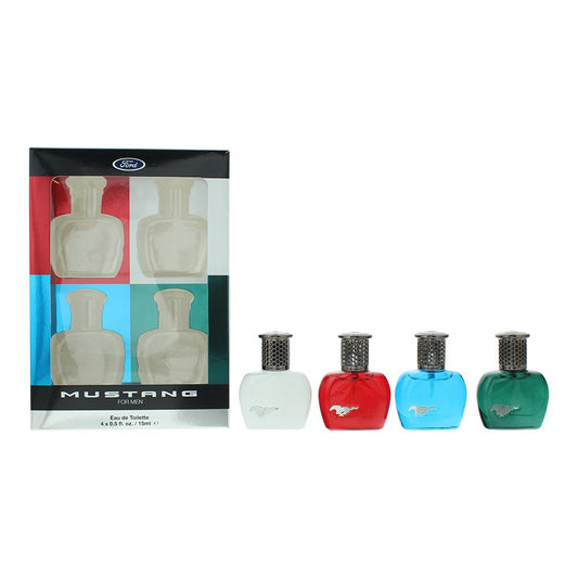 Mustang For Men Mini 4 Piece Gift Set: Eau de Toilette 4 x 15ml