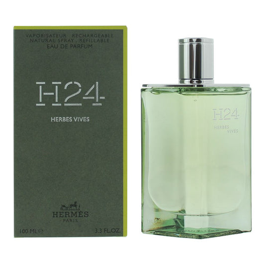 Hermes H24 Herbes Vives Rechargeable Eau de Parfum 100ml Mens Fragrance Spray