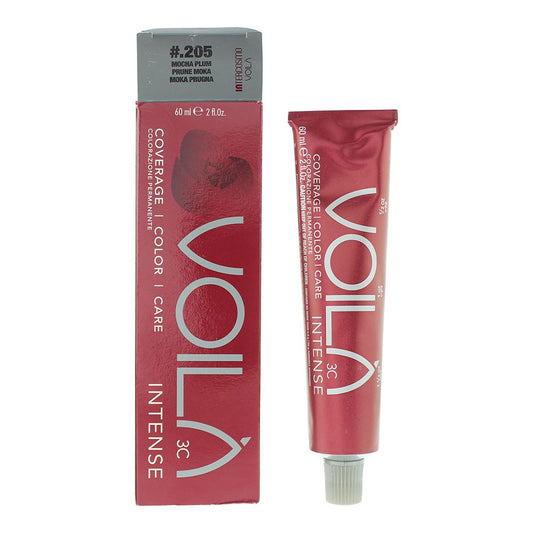 Intercosmo Voila� 3C Intense #.205 Mocha Plum Hair Colour 60ml For Women
