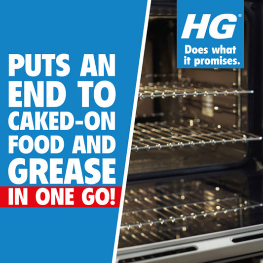 Hg Oven Grill Barbecue Cleaner Heavy Duty Grease Burnt On Residue Remover 500ml