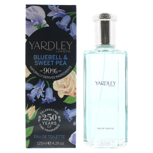 Yardley Bluebell and Sweetpea Eau de Toilette 125ML Womens Fragrance Spray