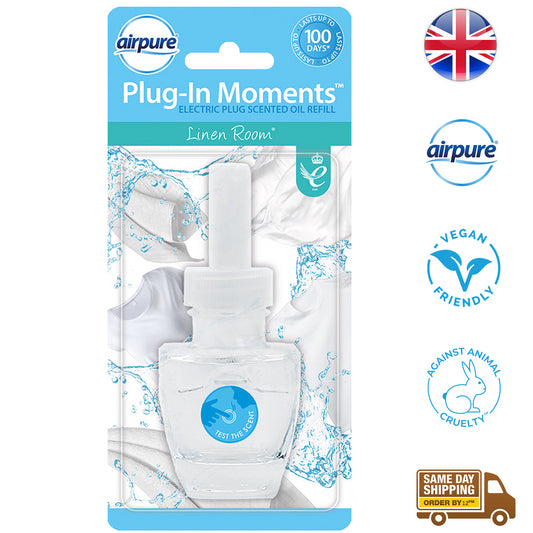 Airpure Electric Plug In Scented Oil Refills Air Freshener Linen Room 20ml