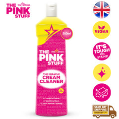 The Pink Stuff Miracle Cream Cleaner Hard Surface Grease Stain Remover 500ml