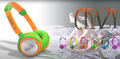 Idance Crazy 701 Dj Portable Headphones Inline Mic White & Black Ipod Iphone