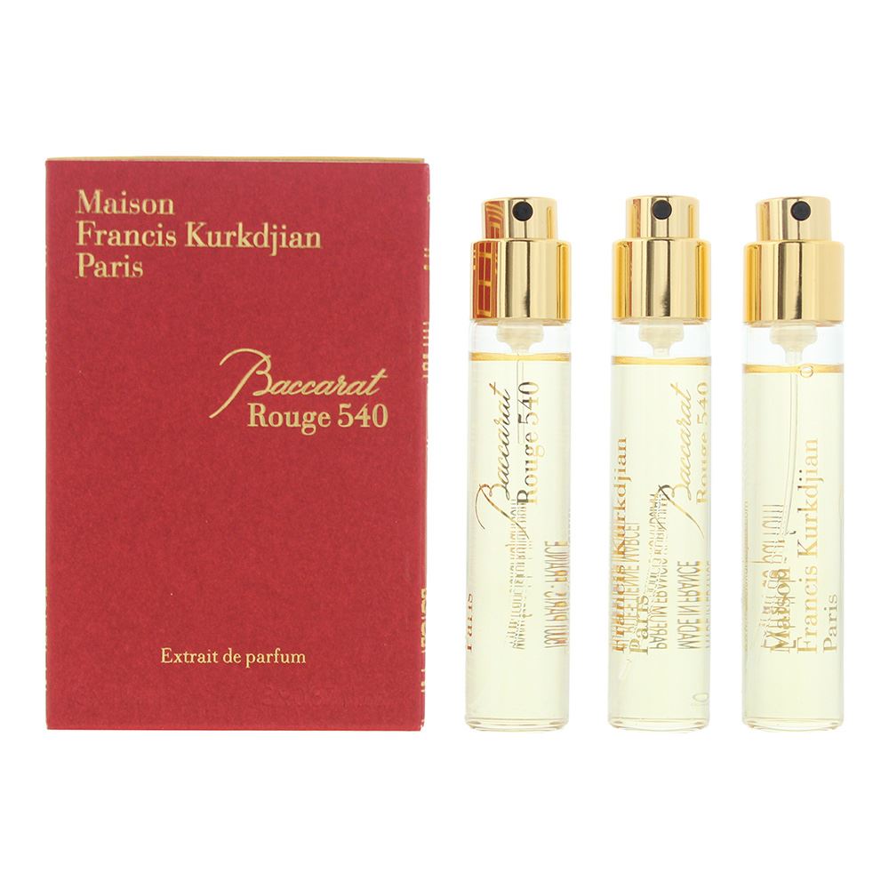 Maison Francis Kurkdjian Baccarat Rouge 540 Travel Refills 3 Piece Gift Set