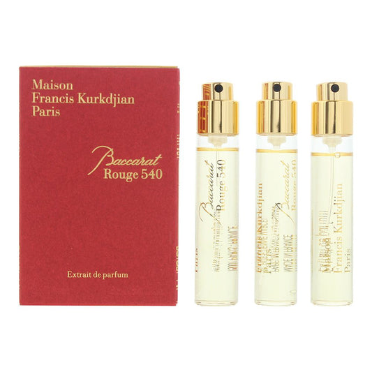 Maison Francis Kurkdjian Baccarat Rouge 540 Travel Refills 3 Piece Gift Set