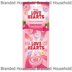 Swizzels Love Hearts Car Air Freshener Tangy Raspberry