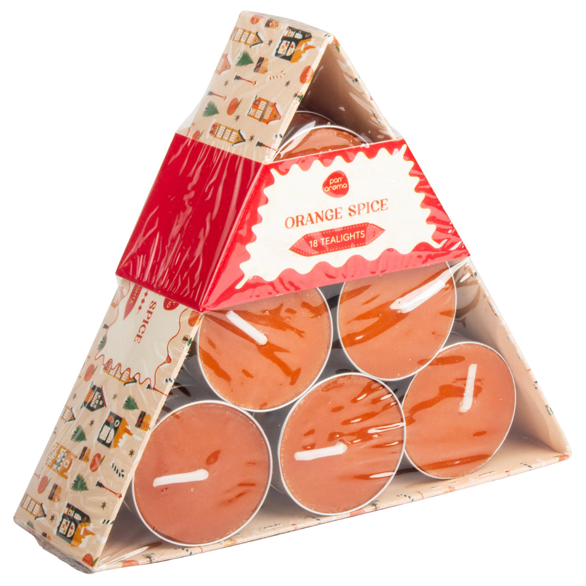 Pan Aroma Orange Spice Tealight Holiday Birthday Christmas Decor Scented Candles