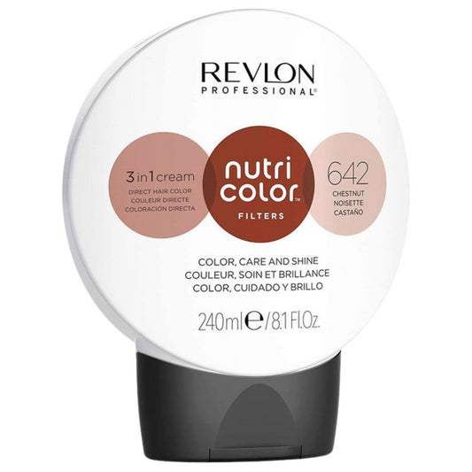 Revlon Nutri Color Filters 642 Chest Tnut 3 In 1 Hair Colour 240ml