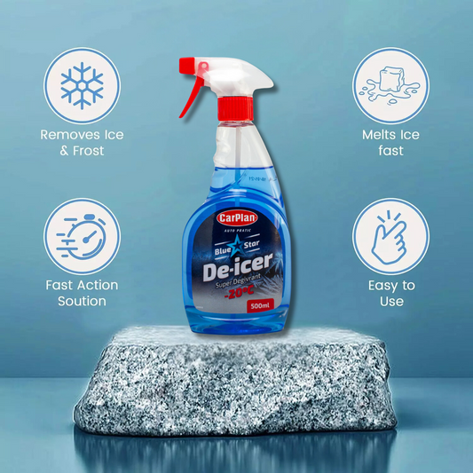 Carplan Bundle All Seasons Screen Wash Dirt Cleaner De Icer Spray Snow Scraper