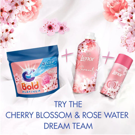 Bold Pods Cherry Blossom Rose Laundry Detergent Fabric Softener Clothes 50W