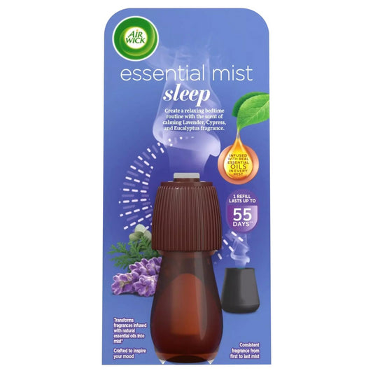 Air Wick Essential Mist Aroma Refill Diffuser Sleep Room Air Freshener 25ml