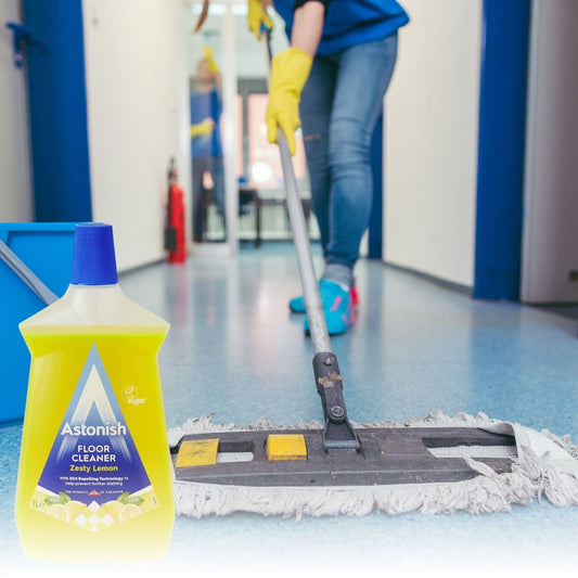 Astonish Floor Cleaner Zesty Lemon Fragrance Liquid 1L Dirt Repelling Technology
