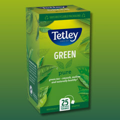 Tetley Tea Green Tea Bags Pure Green Individually Wrapped Sachets