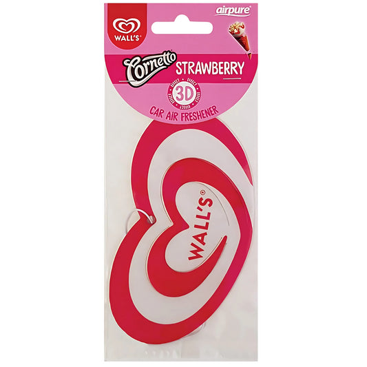 Walls Hanging Car Air Freshener Odor Neutralizer Fragrance Strawberry