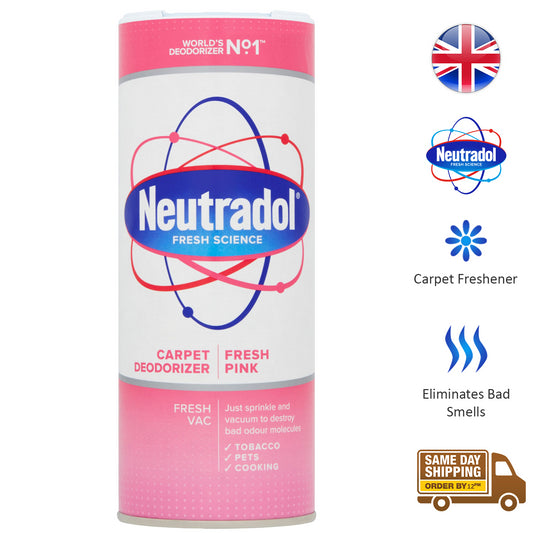 Neutradol Carpet Deodorizer Bad Smell Freshener Fresh Pink 350G