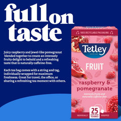 Tetley Tea Green Tea Bags Mixed Fruit Tea 100 Individually Wrapped Sachets