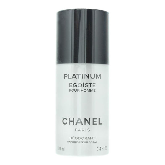 Chanel Egoiste Pour Homme Platinum Deodorant Spray for Mens 100ml