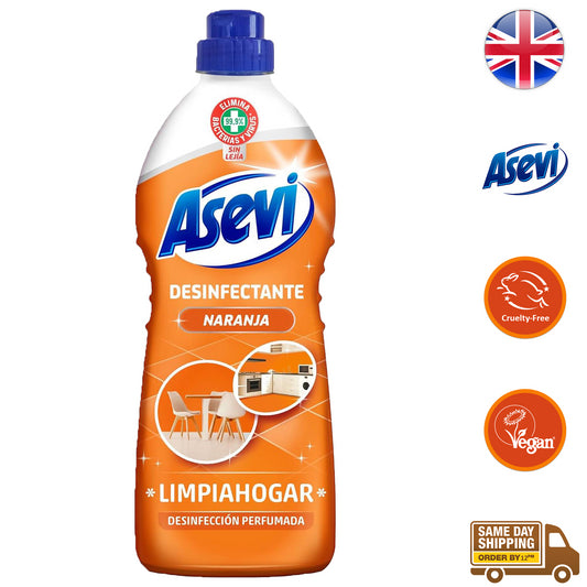 Asevi Disinfectant For House Floor Surface Cleaner Fresh Scent Orange 1L