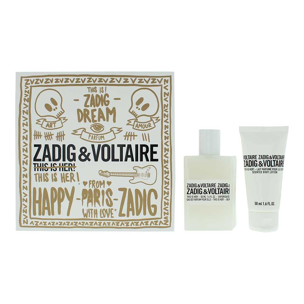 Zadig & Voltaire This Is Her! 2 Piece Gift Set: Eau de Parfum, Body Lotion