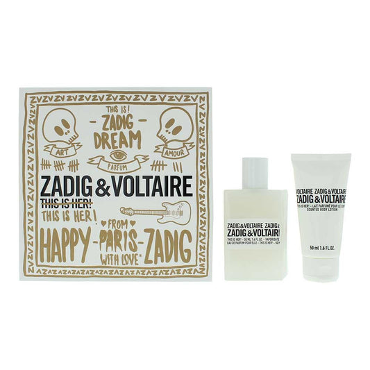 Zadig & Voltaire This Is Her! 2 Piece Gift Set: Eau de Parfum, Body Lotion