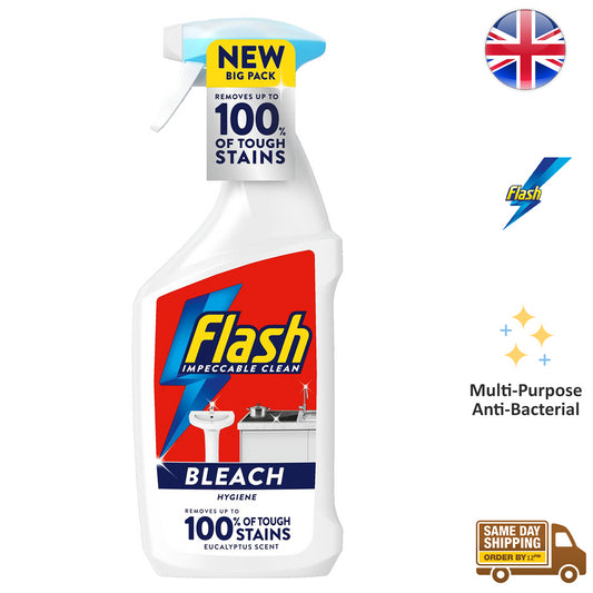 Flash Multi Purpose Bleach Spray For Home Hard Surface Stain Cleaner 800ml