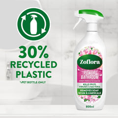 Zoflora Power Bathroom Soap Scum Remover Spray Sweet Freesia & Jasmine 800ml