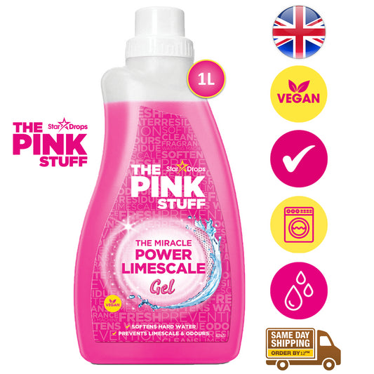 The Pink Stuff Removes Power Limescale Cleaning Washing Machines Vegan Gel 1L