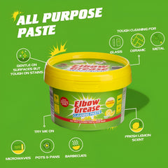 Elbow Grease Power Paste All Purpose Degreaser Tough Stain Remover Lemon 350G