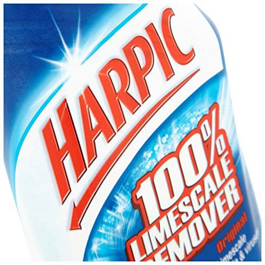 Harpic Limescale Remover Original Liquid Cleaner 750ml Toilet Bowls Bathroom