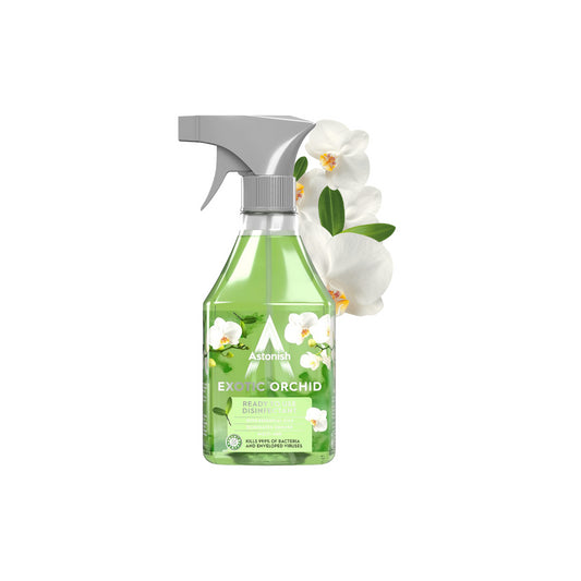 Astonish Disinfectant Ready To Use Surface Cleaner Spray Exotic Orchid 550ml