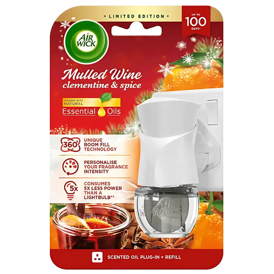 Air Wick Plug in Diffuser Mulled Wine Clementine & Spice Air Freshener Fragrance