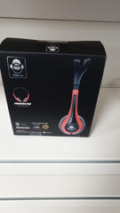 Idance Freedom Dj Portable Headphones Inline Microphone Red & Black Ipod Iphone