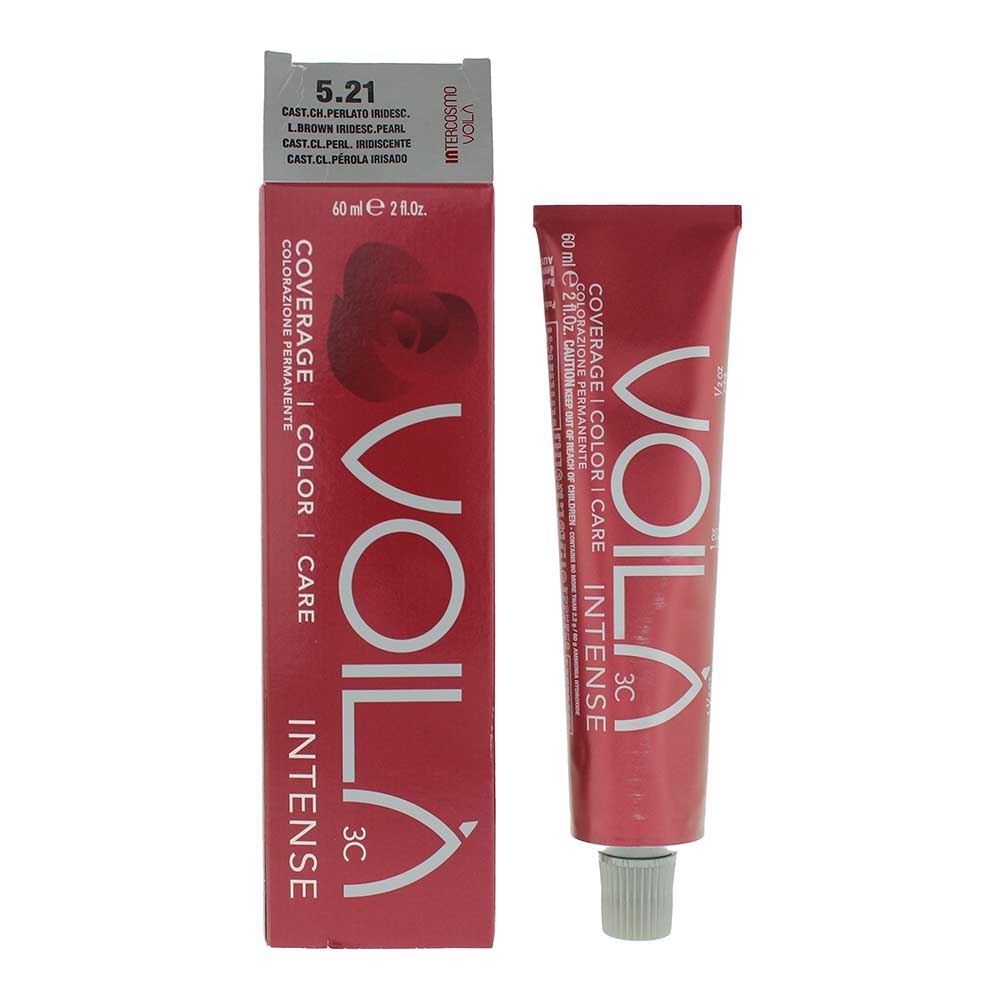 Intercosmo Voila 3C Intense 5.21 Light Brown Iridesc Pearl Hair Colour 60ml