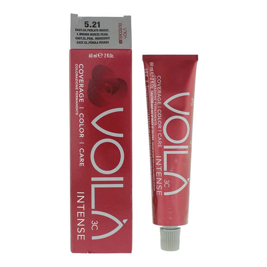 Intercosmo Voila 3C Intense 5.21 Light Brown Iridesc Pearl Hair Colour 60ml