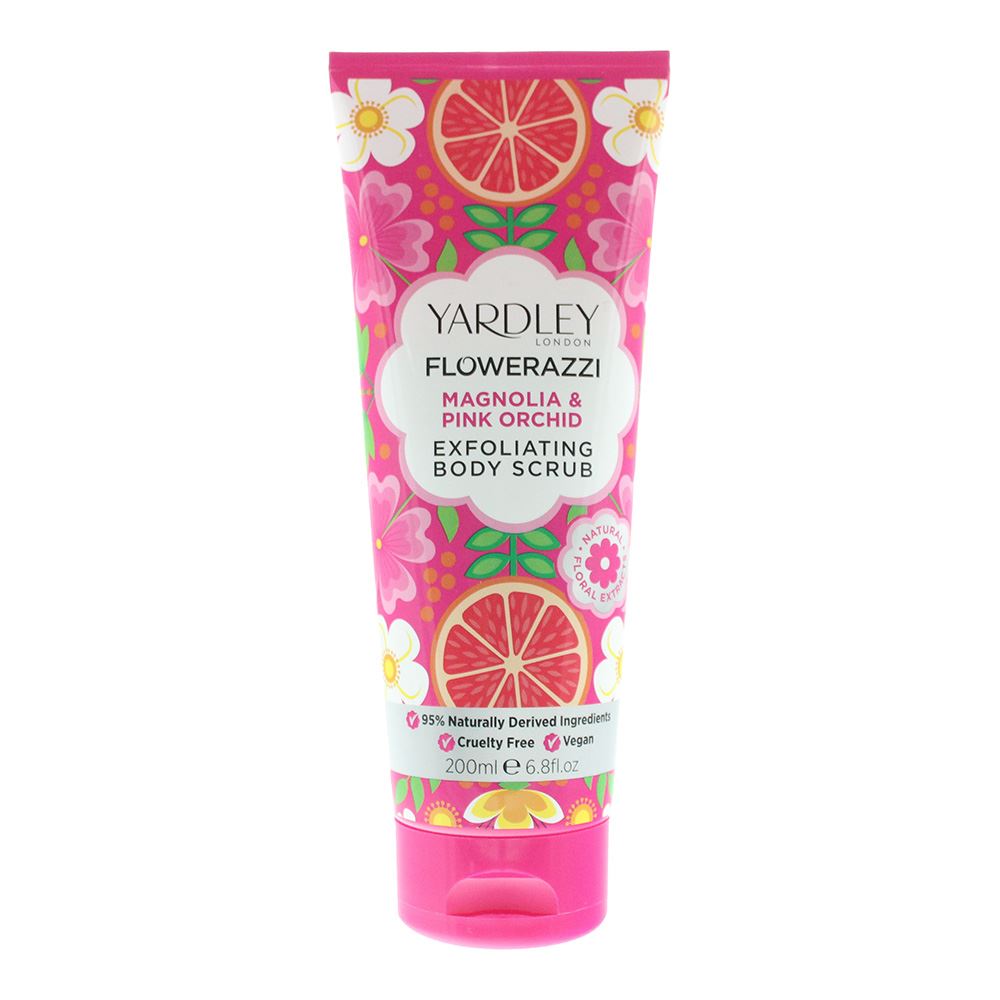 Yardley Flowerazzi Magnolia Pink Orchid Body Scrub 200ml Women